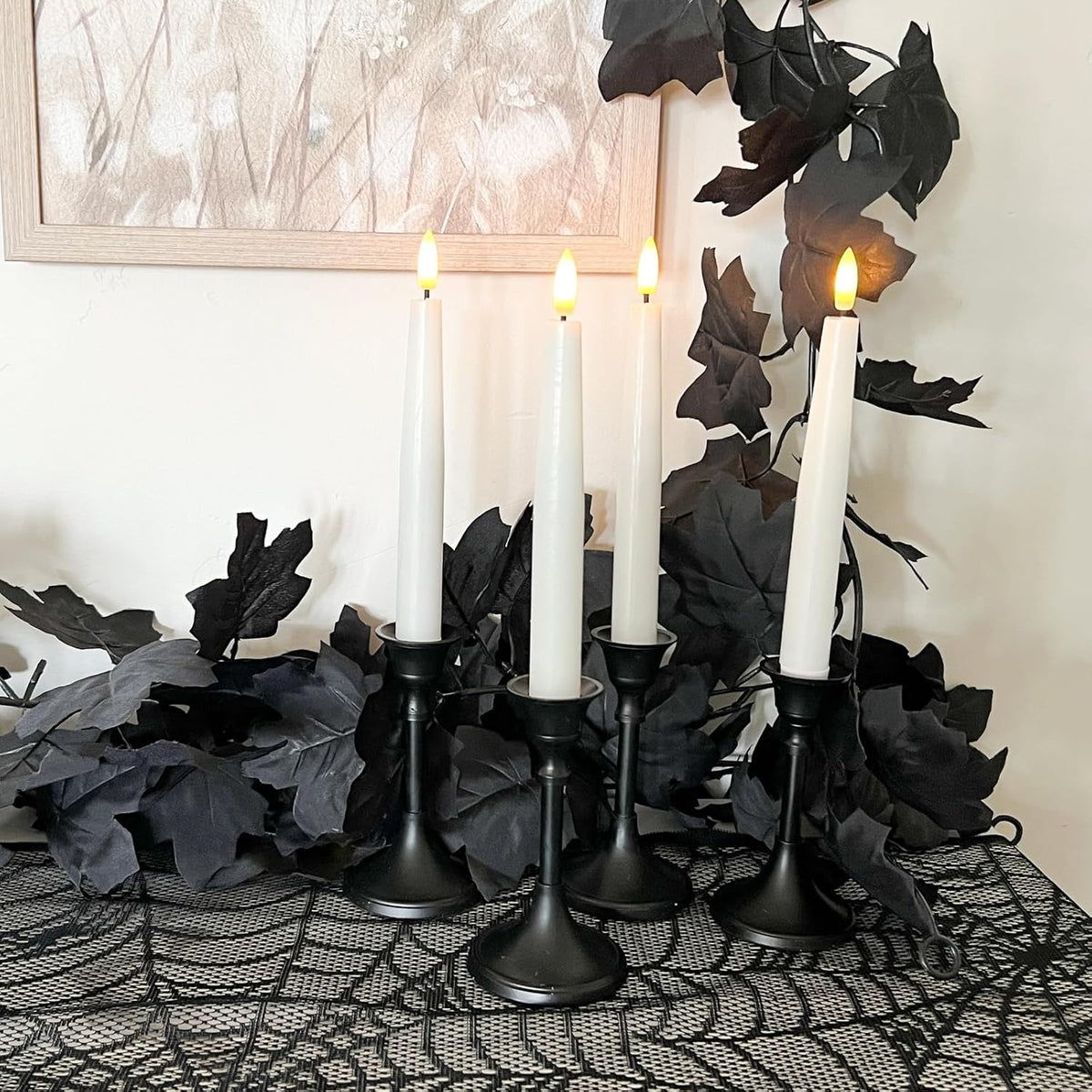 cqure black maple leaf garland, 12pcs halloween garland, package contents