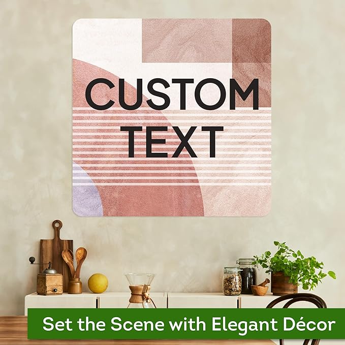 Custom Sign, Custom Street Sign, 11 Font Colors, 13 Font Styles, 4 Hole Options, 22 Sizes, 30x30 Inches, Rust Free DiBound, Fade Resistant, Made in USA by My Sign Center (Mid-Century Modern 1)