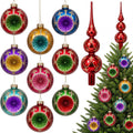 yinder 10 pcs vintage christmas glass ornament and, main product view