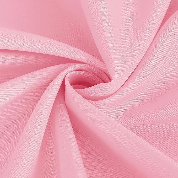 Fitable Pink Tablecloths for Rectangle Tables, 6 Pack - 70 x 120 Inches - Reusable and Washable Table Clothes for 6-8 Ft Tables, Polyester Fabric Table Covers for Wedding, Party, Banquet