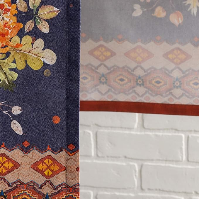 Maison d' Hermine Table Runner 100% Cotton Single Layer Table Runners 48 inches Long for Thanksgiving Christmas Decorations Home Kitchen Dining Party Wedding (Kelim - Infinity, 14.5" x 48")