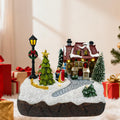 christmas village houses scene christmas indoor decorations village, main product view