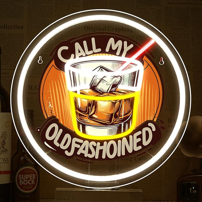 Call My Old Fasion Neon Sign Wine LED Neon Signs for Wall Decor Night Lights Music Bar Lamp for Home Led Light for Wine Tasting Club Gift for Party Decorations