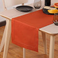 Pumpkin Table Runner 72 Inch – Cotton Linen Hemstitch Farmhouse Table Runner 14x72 – Washable Fabric for Dining, Fall, Halloween, Thanksgiving, Spring, Summer, Wedding, Everyday Décor–Serena