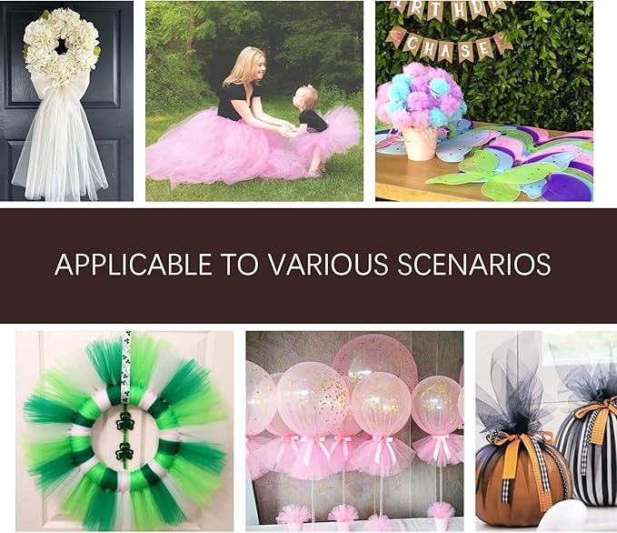 54" by 20 Yards Tulle Fabric Rolls Tulle Ribbon Tutu Spool Bolt for DIY Wedding Decoration Baby Shower Tutu Skirt Gift Wrapping Large Matte Tulle, Roll Packaging (Dusty Rose)