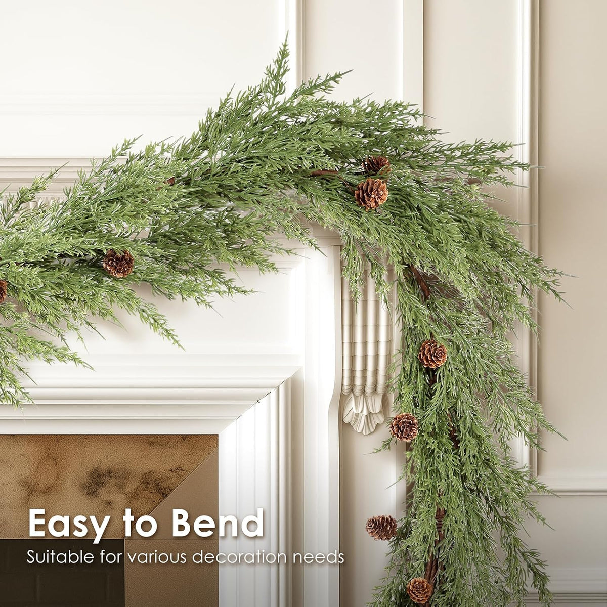 wbhome 2pcs real touch cypress cedar & pine shown in use