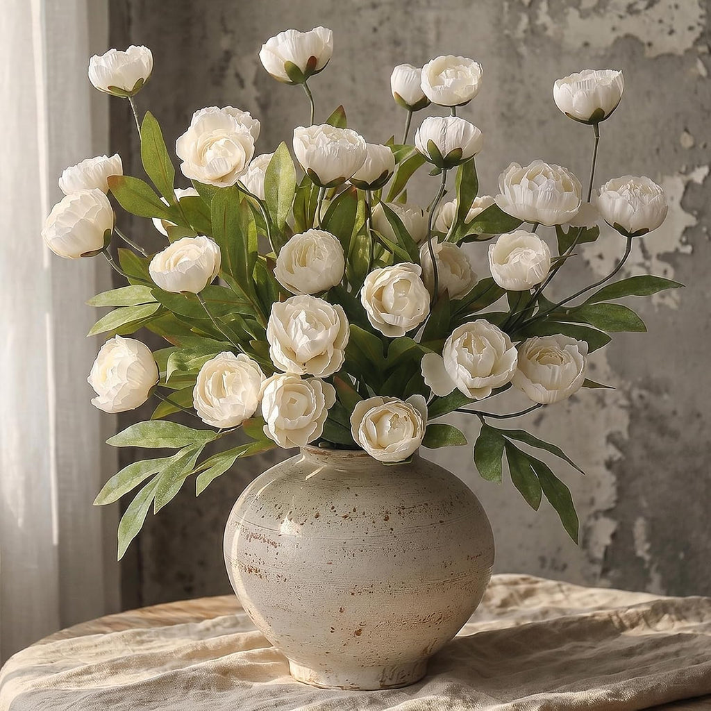 juxdp 6 pcs 27" artificial peony silk flower, main product view