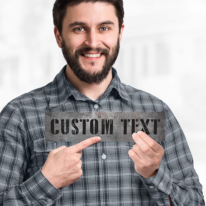 Custom Sign, Custom Street Sign, 11 Font Colors, 13 Font Styles, 4 Hole Options, 22 Sizes, 3x12 Inches, Ideal Christmas Gift, Rust Free DiBound, Fade Resistant, Made in USA by My Sign Center (Grunge