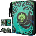 9 Pocket Card Binder for MTG/YGO/PTCG/Game Cards, Holds 900 Cards,Premium Card Collector Book for TCG Players,Toys Gifts for Kids(Green)