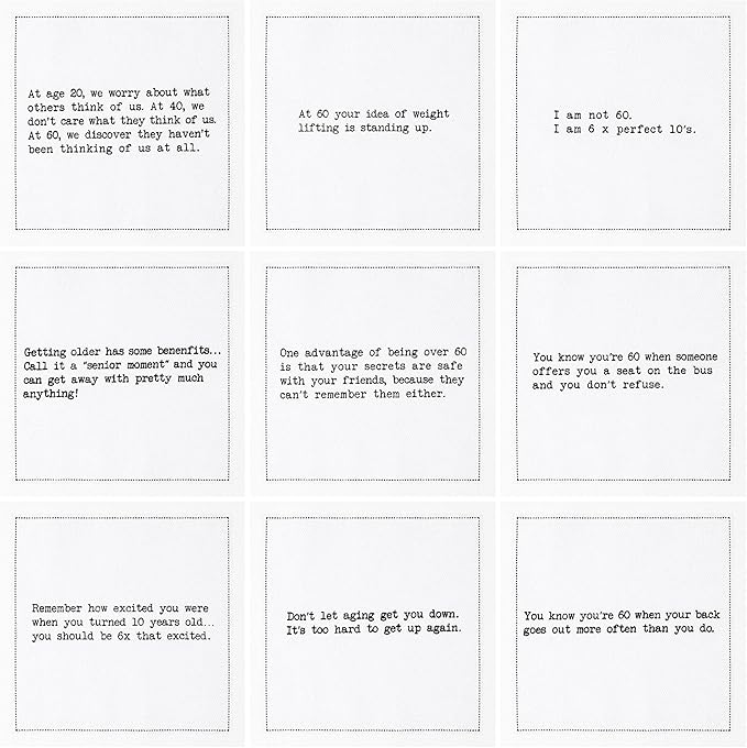 Five Star Napkins 60th Birthday Quotes White Cotton Cocktail Napkins, Beverage Napkins, Bar Napkins, Cloth Napkins, Party Napkins, Events, Holidays, Weddings, Birthdays, Disposable, 4.5" x 4.5"- (50x)