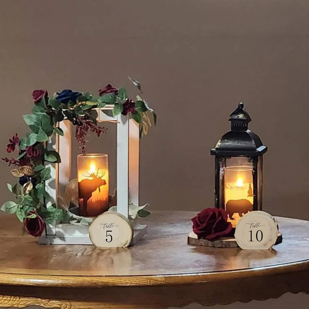 Wooden Table Numbers, 1-10 Wedding Table Numbers, Table Numbers 1-10 Perfect for Centerpiece, Wedding Reception, Decoration, Party, Anniversary