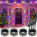 brightown 4 pack solar christmas string lights outdoor, main product view