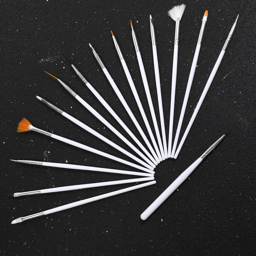 30 PCS Cookie Paint Brushes, Food Paint Brush Cake Decorating Brushes Cookie Decorating Brushes Food Safe Paint Brushes Kit Fondant Brush DIY Tool Set Icing Pastry Brush for Painting Baking, White