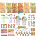 158 PCS Capybara Party Favors,Birthday Supplies, Team Gifts, Classroom Gift Rewards,Suitable Capybara Party Favors for 12, Capybara-Themed Decorations (Capybara)