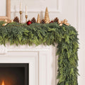 9ft christmas artificial cedar garland for mante, main product view
