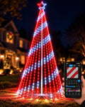 12ft smart 3d rgb animated outdoor christmas cone, main product view