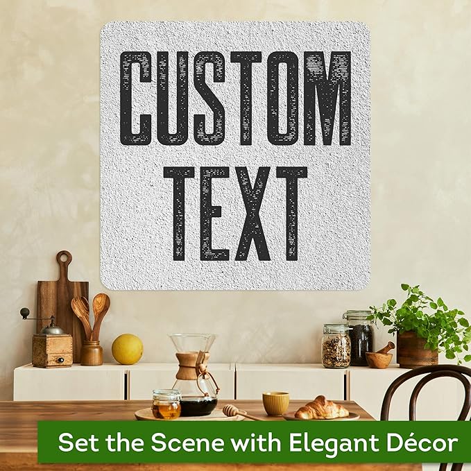 Custom Sign, Custom Street Sign, 11 Font Colors, 13 Font Styles, 4 Hole Options, 22 Sizes, 24x24 Inches, Rust Free DiBound, Fade Resistant, Made in USA by My Sign Center (Concrete)