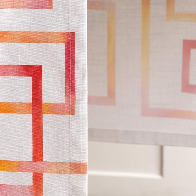 Maison d' Hermine Table Runner 100% Cotton Single Layer Table Runners 108 inches Long Decorative for Home Kitchen Dining Party Wedding Bridal Shower Spring Summer (Summer Maze, 14.50" x 108")