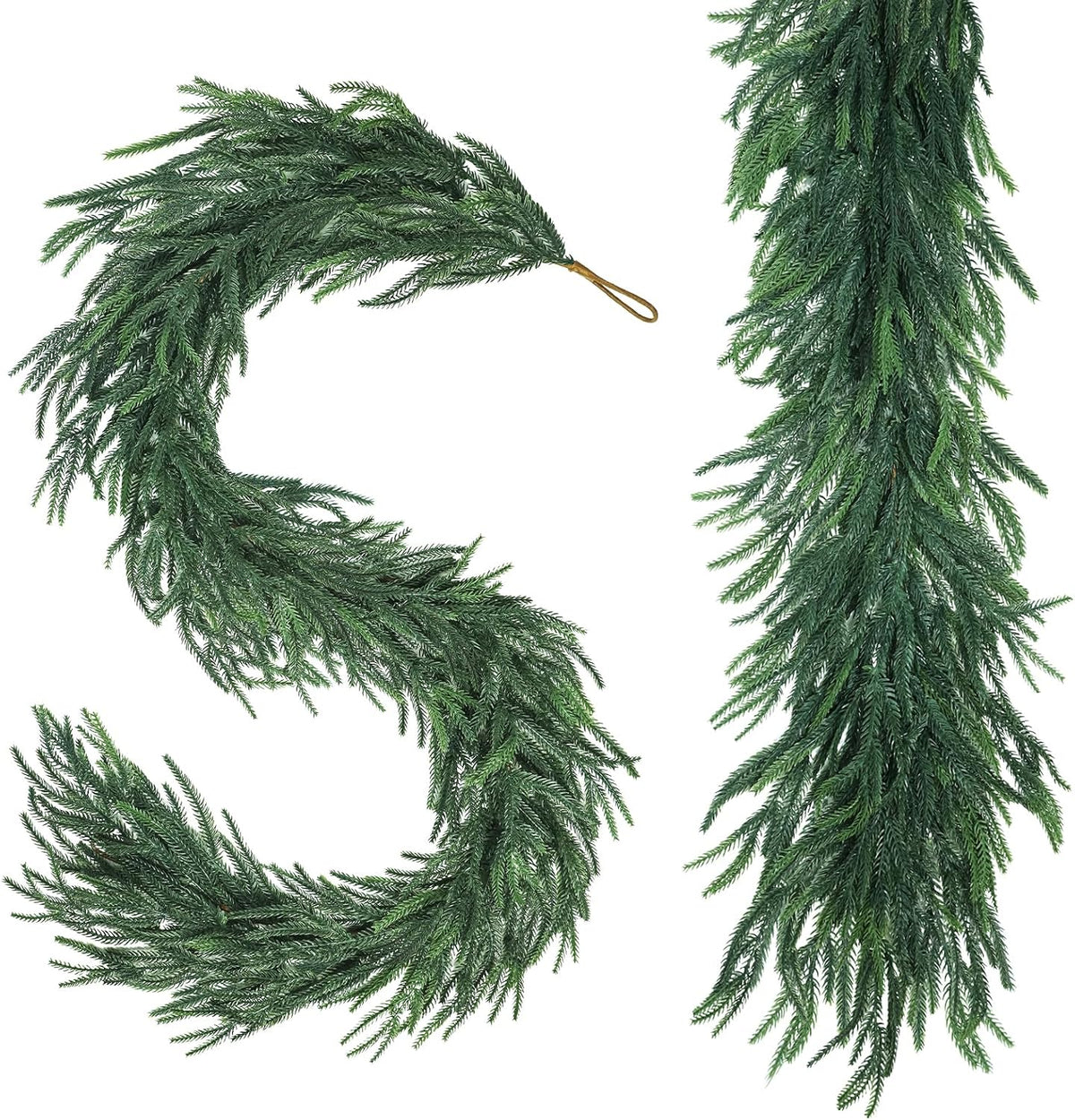 9ft artificial norfolk pine garlands, real touch thick, main product view