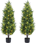 pinpon 2-pack 4ft artificial cedar tree with detachable, main product view