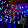 brightown solar christmas snowflake string lights, 72ft 200, main product view