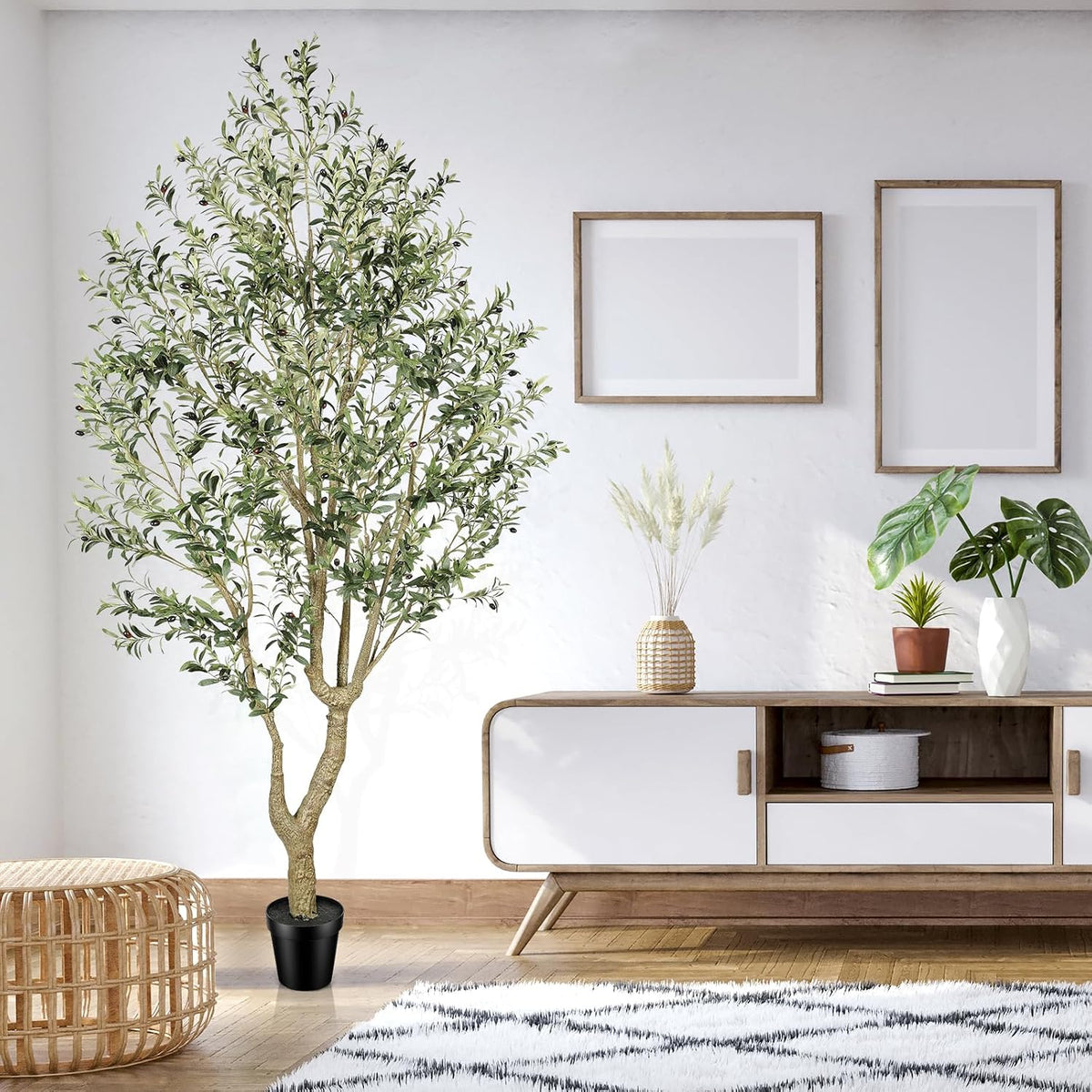 feelead faux olive tree 10ft - realistic large on a desk or shelf