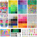 lynnmos 6 boxes bracelet making kit pony beads, main product view