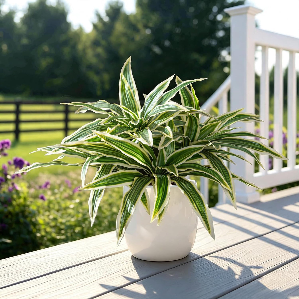 4 Pcs Artificial Greenery Stems Dracaena Faux Branches Artificial Plants Real...