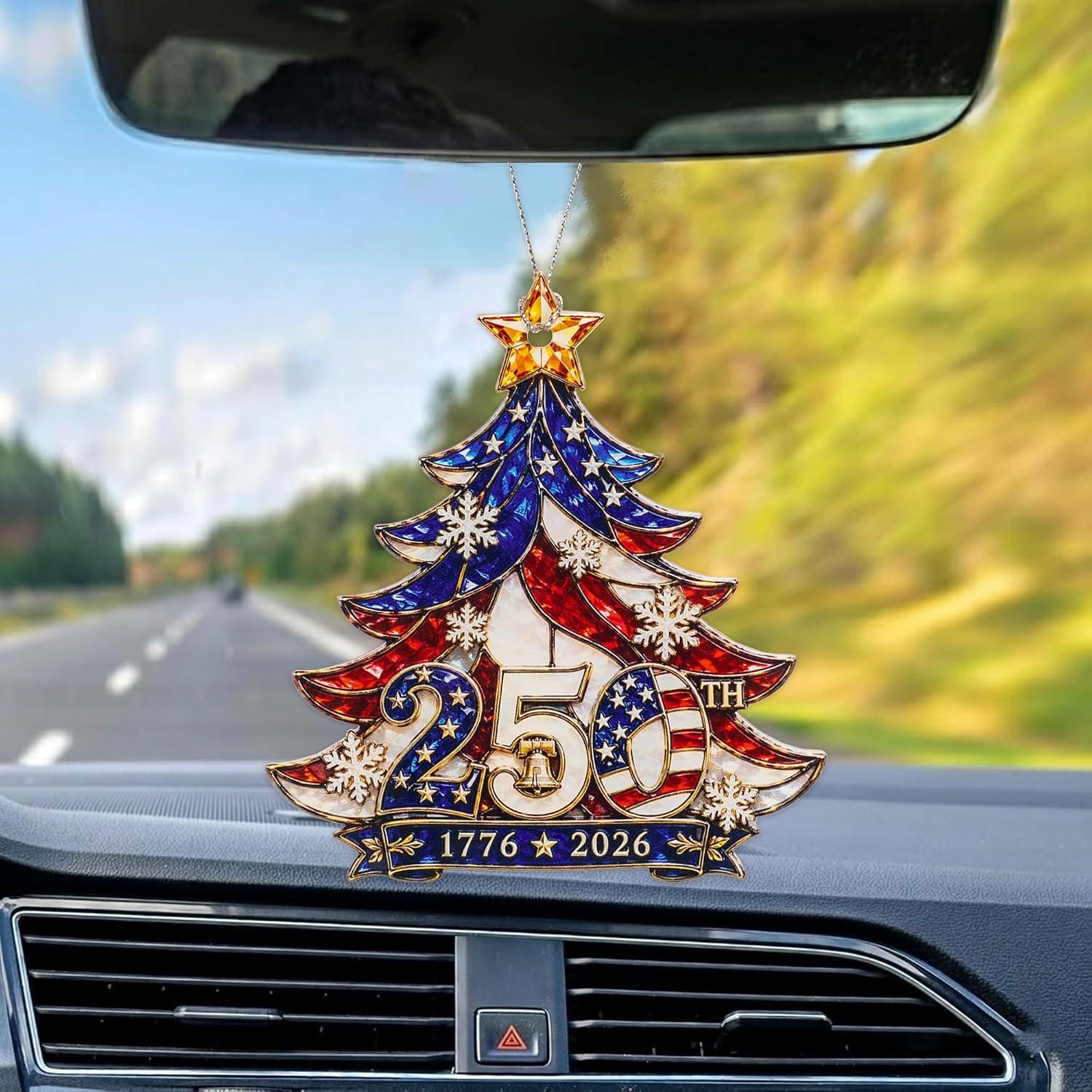 Christmas Ornaments - 250 Anniversary USA Merchandise - Christmas Ornament 2026 - United States 250th Anniversary Decor – America 250 Years Patriotic Home Decor