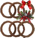 12 inch natural grapevine wreath, natural rattan wreath,hand-woven, main product view
