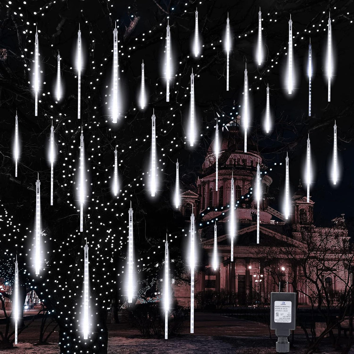 meteor shower lights outdoor, 16inch 20 tube 720, main product view