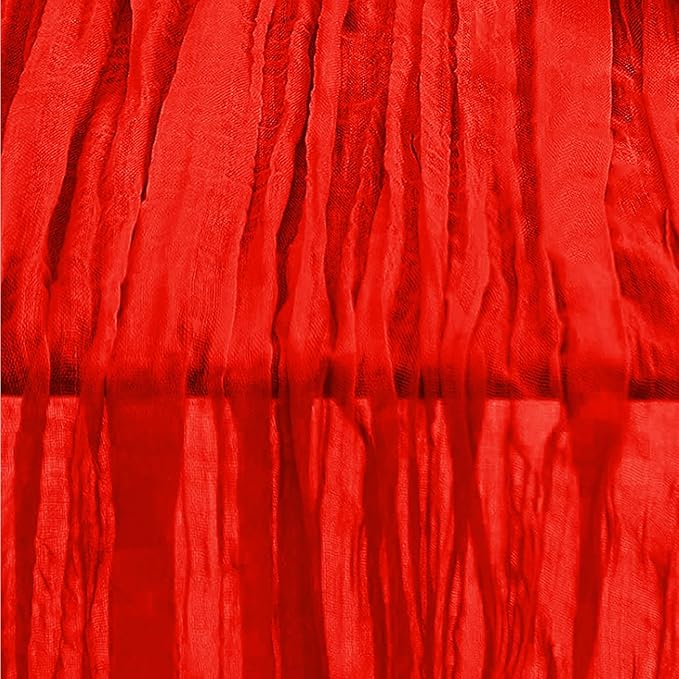 10 Pack Red Cheesecloth Table Runner 35x120 Inch 10Ft Rustic Gauze Cheese Cloth Table Runner Sheer Cheesecloth Table Runners for Wedding Party Bridal Shower Decoration