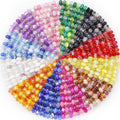 large hole beads assorted mixed colors european craft, main product view