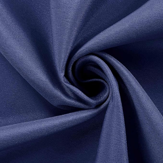 Efavormart 90" Navy Blue Wholesale Linens Polyester Square Linen Tablecloth for Kitchen Dining Catering Wedding Birthday Events