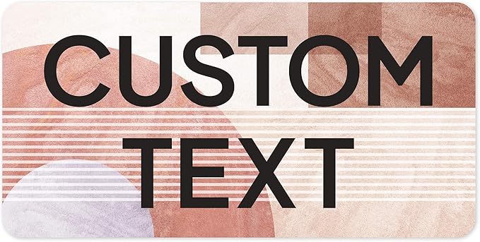 Custom Sign, Custom Street Sign, 11 Font Colors, 13 Font Styles, 4 Hole Options, 22 Sizes, 9x18 Inches, Rust Free DiBound, Fade Resistant, Made in USA by My Sign Center (Mid-Century Modern 1)