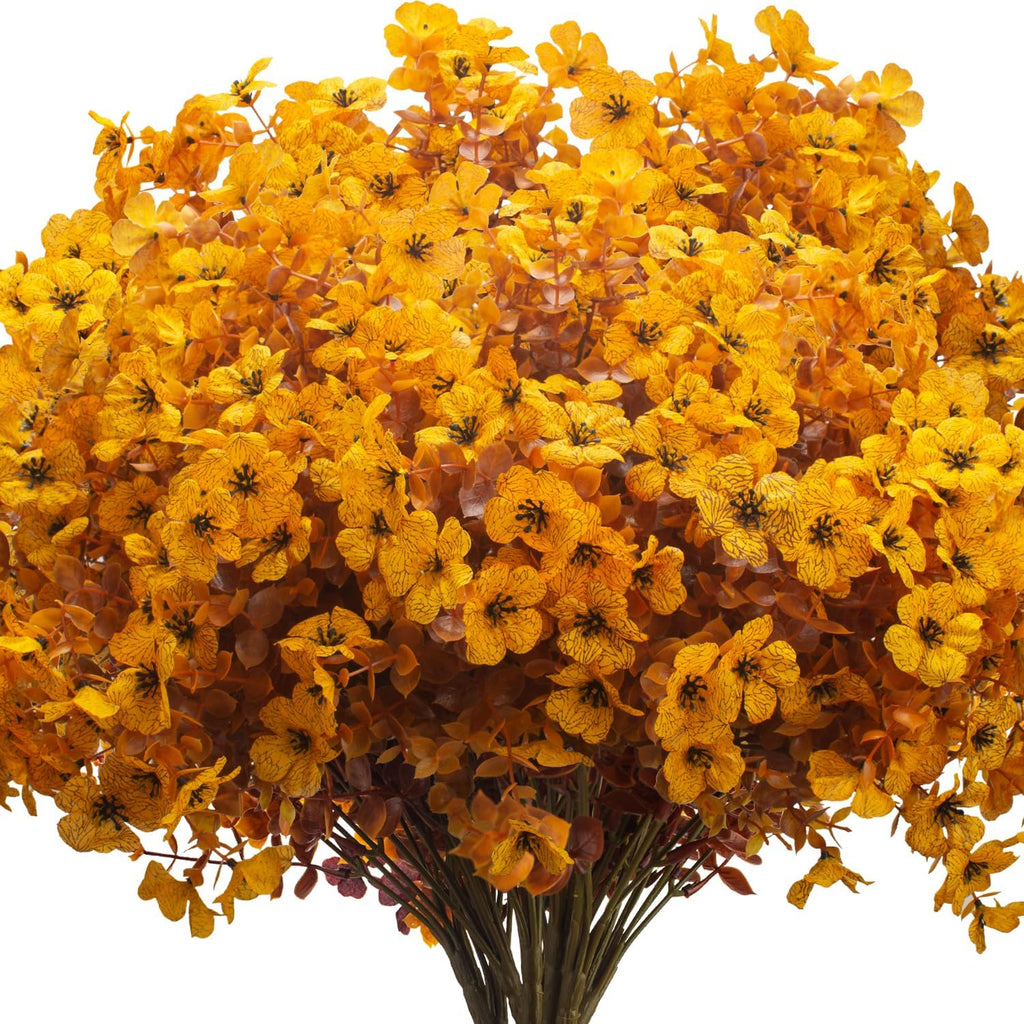 grunyia 16 bundles artificial fall mums outdoor uv, main product view