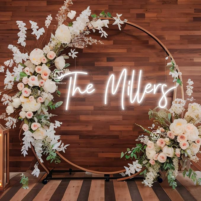 SELICOR Personalized Neon Signs Led Neon Signs Light for Bedroom Wedding Birthday Party Home Décor Custom Neon Sign Bar Store Logo Neon Sign(Optional 36" to 60")
