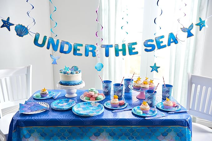 American Greetings Mermaid Party Supplies, Reusable Party Cups (16 oz, 8-Count)