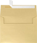 LUXPaper A7 Invitation Envelopes | Peel & Press | 5 1/4" x 7 1/4" | Blonde Metallic | 80lb. Text | 1,000 Qty