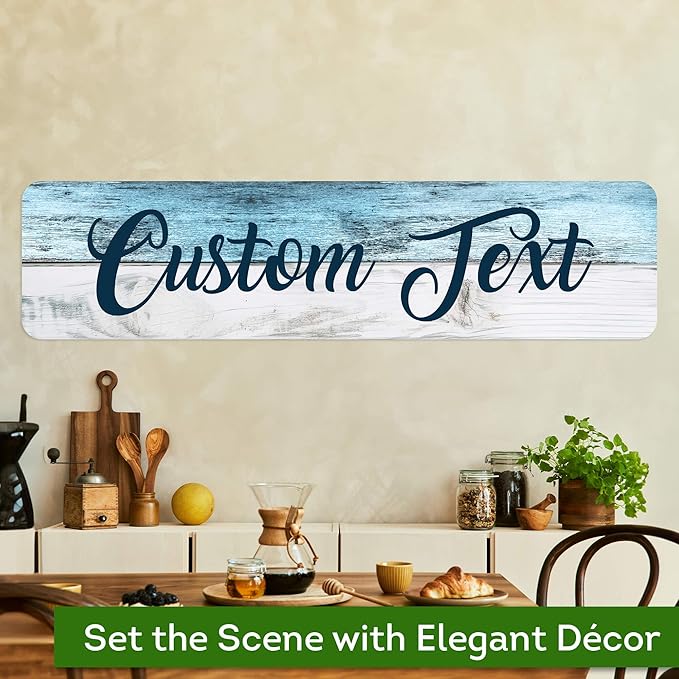 Custom Sign, Custom Street Sign, 11 Font Colors, 13 Font Styles, 4 Hole Options, 22 Sizes, 12x48 Inches, Rust Free DiBound, Fade Resistant, Made in USA by My Sign Center (Coastal)