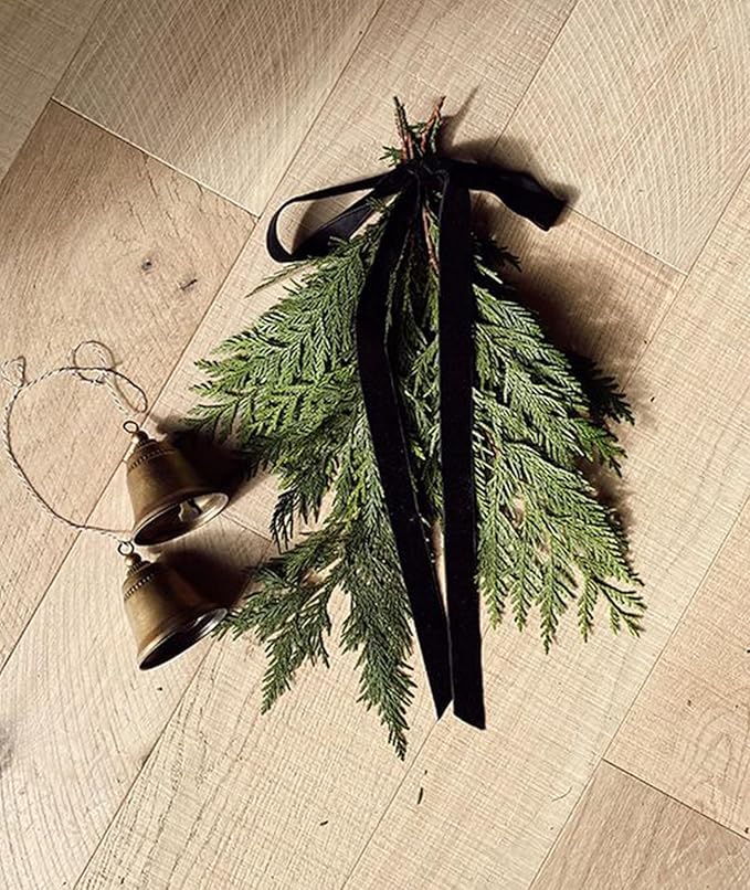 Black Velvet Ribbon 5/8'' 25 Yards for Christmas Tree, Gift Wrapping, Flower Bouquet, Wreath Decorations, Bow Making