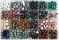 8mm natural gemstone beads,1mm hole adult jewelry making, main product view