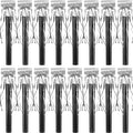 Skylety 18 Pcs Party Blower Noisemakers Party Squawkers Blowouts Whistles Fringed Noise Maker Musical Blowouts for Birthday Supplies(Black and Silver)