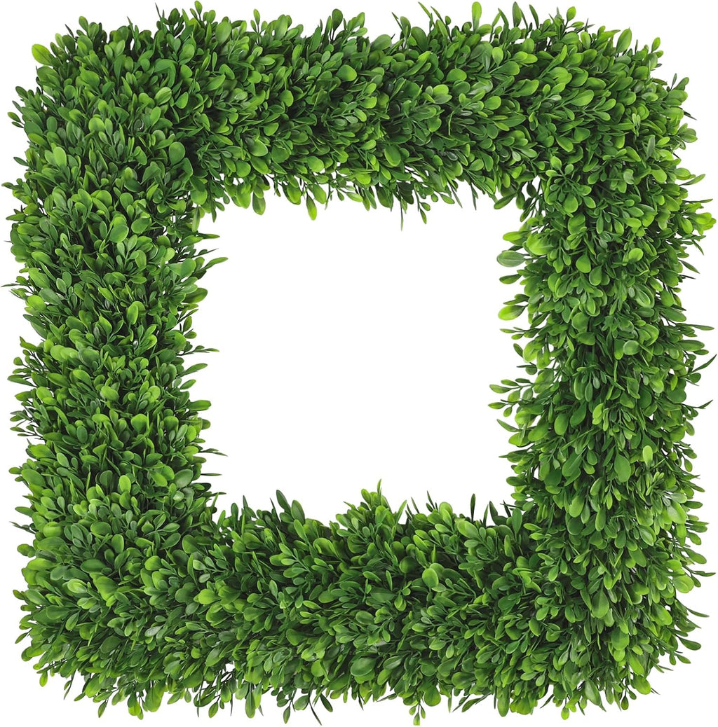 artgar 20 inch realistic boxwood wreath, spring wreaths, main product view