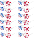 American Flag USA Patriotic Design Plastic Shutter Glasses Shades Sunglasses Eyewear for Party Props, Decoration (12 Pairs)
