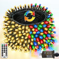 yiqu 108ft color changing christmas lights with remote, main product view