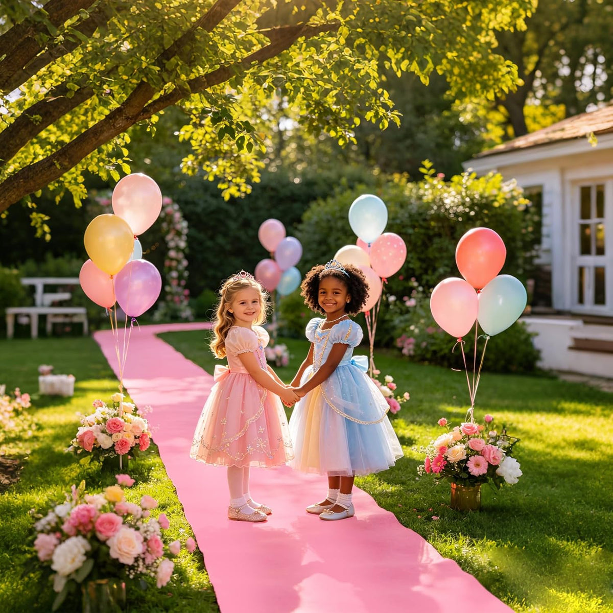 VOK Pink Aisle Runner Carpet Rugs for Wedding Accessories, Premium 160 GSM Fe...