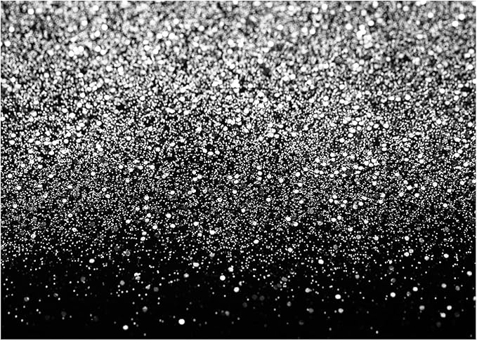 WOLADA Black and Silver Backdrop Silver Glitter Backdrop for Photography Wedding Birthday Baby Shower Party Photo Studio 10x8FT FW18
