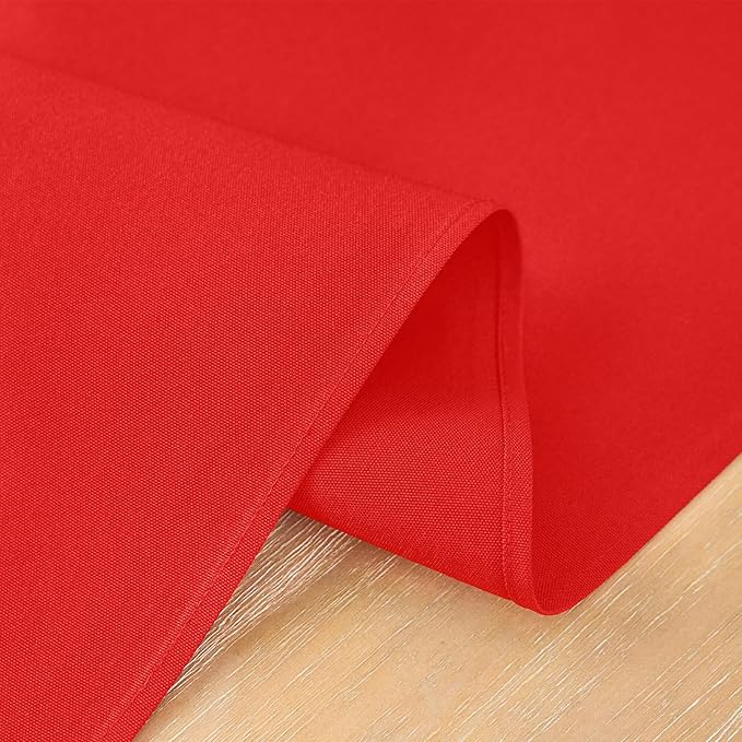 2 Pack Red Small Short Table Runner 12 x 48 Inch Solid Color Runners Coffee Table Dresser for Daily Party Home Decoration