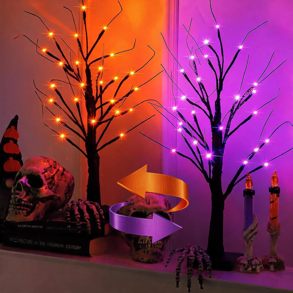 halloween decorations 2 pack 24 inch color-changing halloween, main product view